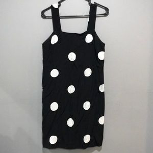 Black with white polka dots dress. Size 6